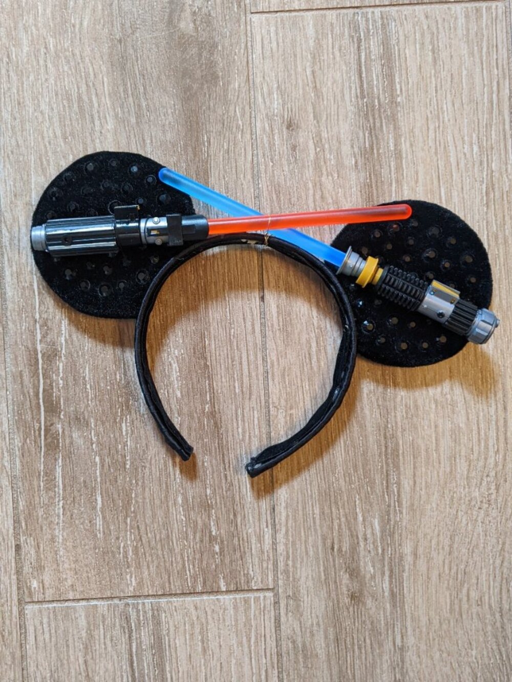 custom mickey minnie star wars lightsaber ears unisex incl, necklace & tank top